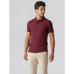 TEESHOPPEN Cămașă ' Muscle Polo ' roșu bordeaux