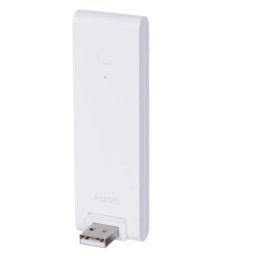 Hub Aqara E1 Senzor Multifunctional Smart Gateway Wireless Compatibil Apple HomeKit Google Assistant Alb