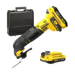 Stanley - SFMCE500D2K - Multicutter cu 2 acumulatori si incarcator, Li-Ion, 18 V, 2 Ah, valiza plastic
