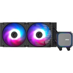Cooler procesor lichid MSI MAG CORELIQUID A13 240, 2 x 120 mm, RGB, Black