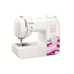 Masina de cusut casnica electro-mecanica , 27 cusaturi, Alb/Roz