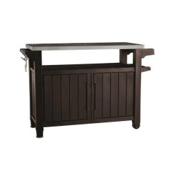 Masa pentru gratar Keter Unity XL, cu depozitare 270L, maro