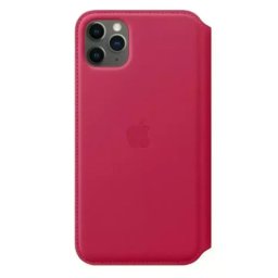 Husa Leather Folio Case pentru iPhone 11 Pro Max, Roz