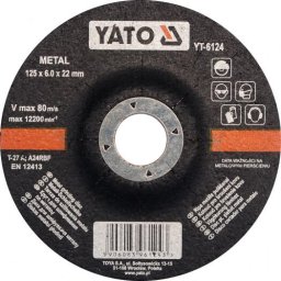Disc slefuit metal 125X6X22MM YT-6124