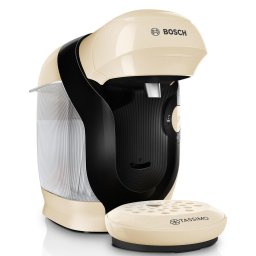 Espressor Espressor Tassimo Style TAS117E, 1400W, 3.3 bar, 0.7l, Autocuratare si decalcifiere, capsule, Crem