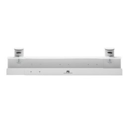Suport monitor Organizator de birou pentru cabluri Maclean MC-333, 5 kg, alb