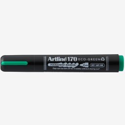 Permanent marker ARTLINE 170 Eco Green - Dry safe 2 weeks, corp plastic, varf rotund 2.0mm - verde