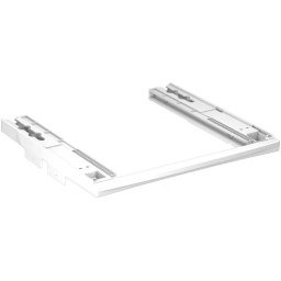 Kit de montare (suprapunere uscator de rufe), compatibil cu cabineti (masina de spalat rufe) de adancime 40, 45, 49 50, 54 cm, material plastic, culoare produs: alb