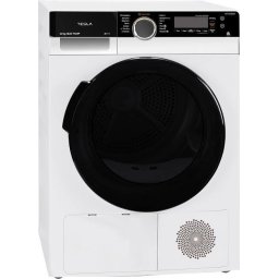 Uscatoare Uscator rufe Tesla WT10H91M, 10kg, pompa caldura, C, Inverter, antisifonare, delay start, Alb