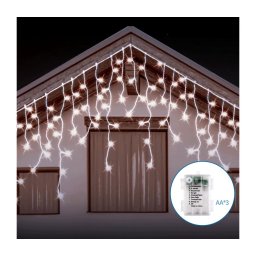 Aigostar - LED Ghirlandă de Crăciun pentru exterior 200xLED/8 funcții 13x0,6m IP44 alb rece