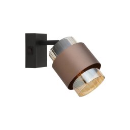 Globo 15560-1C - Aplică de perete tip spot MILLEY 1xE27/40W/230V negru/bronz