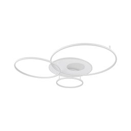 Globo 48466-70W-LED Plafonieră LED dimabilă INVERTINA 70W/230V 105x26,5 cm albă + telecomandă