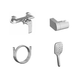 Ravak X07S115 - Set de duș cu baterie FLAT, crom lucios