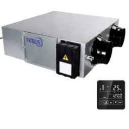 Recuperator de caldura NOBUS NBBQ - D10-2C2 Plus, debit maxim 1000 mc/h, 230V, 630W, 3 trepte, schimbator entalpic, cu 2 prefiltre G3