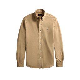 POLO RALPH LAUREN Cămaşă Featherweight Mesh-Lsl-Knt 710654408503 200 brown