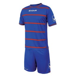 Echipament fotbal Kit Caos Givova - Albastru, L