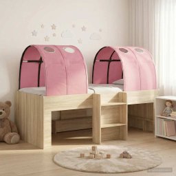 Pat cu Tunel 4 pcs Sonoma si Roz Lemn prelucrat GartenMobel Dekor
