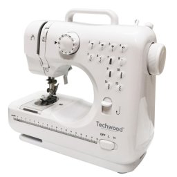 La mâna a doua: Masina de cusut Techwood TMAC-1211, 10 programe, La retea sau baterie, LED lumina, Alb