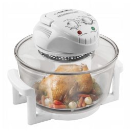 La mâna a doua: Cuptor cu halogen si convectie Esperanza Quasar EKO003, 1400W, 18 litri, Timer, 250C, alb