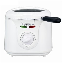 Friteuza Elite EDFF-1290W, 1300 W, 2 L, 80-190°C, Fereastra de vizualizare, Cool Touch, Alb
