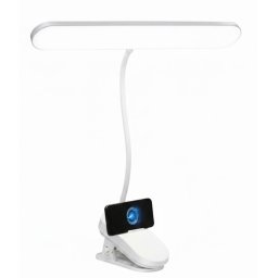 Lampa de noapte brat flexibil prindere clema cu incarcare wireless