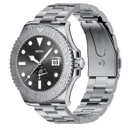 Ceas Smartwatch AW46 Premium apeluri si notificari curea Metalica monitorizare activitati fizice Argintiu