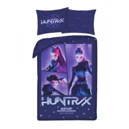 K-Pop Demon Hunters: Set lenjerie de pat reversibilă, 140 x 200 cm