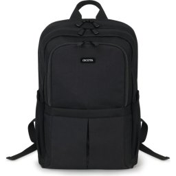 Rucsac 17.3 inch "Eco SCALE", RPET Polyester 600D, Negru - Practic si Rezistent pentru Naveta Zilnica