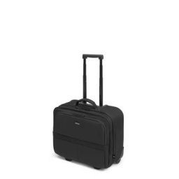 Geanta troller 15.6 inch "Eco Multi SCALE", RPET Polyester 600D, Negru - Mobilitate Totala pentru Calatorii Lungi