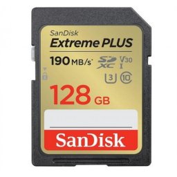 Card memorie Card de memorie SDXC SanDisk EXTREME PLUS, CL. 10 128 GB, UHS-I, Citire 190 MB/s