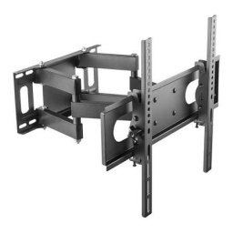 SHO 4610 Suport TV de perete extensibil 32" - 55" (81-140 cm), max. 35 kg, înclinare -20°, rotire +/-60°, VESA max. 400x400, management cabluri, Oțel, Negru