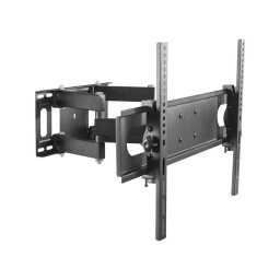 SHO 4620 Suport TV de perete extensibil 37" - 70" (94-178 cm), max. 35 kg, înclinare -20°, rotire +/-60°, VESA max. 600x400, management cabluri, Oțel, Negru