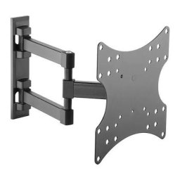 SHO 4540 Suport TV de perete extensibil 23" - 42" (58-107 cm), max. 20 kg, înclinare +3°/-10°, rotire +/-90°, VESA max. 200x200, Oțel, Negru