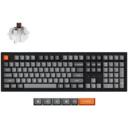 Tastatura mecanica wireless K10 Max 2.4GHz/Bluetooth switch-uri mecanice Super Brown taste double-shot PBT iluminare RGB Windows/MacOS