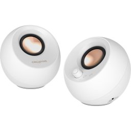 Boxa portabila Pebble Pro 2.0 10W Bluetooth RGB Alb