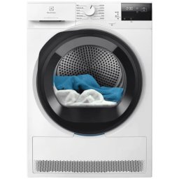 Uscatoare EW6D285AE, Pompa de caldura, 8 kg, Clasa C, Sistem uscare GentleCare + Sensicare, Motor Inverter, Usa reversibila, Alb