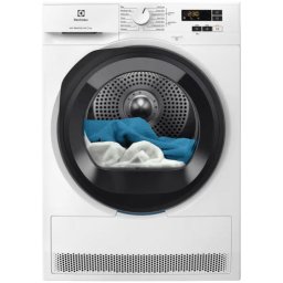 Uscatoare EW6D195GE, Pompa de caldura, 9 kg, Clasa C, Sistem uscare GentleCare + Sensicare, Motor Inverter, Usa reversibila, Alb