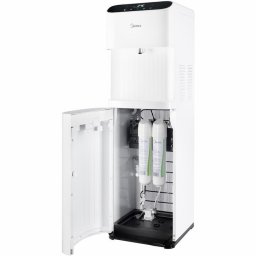 Dozator de apa JL2240S-W, conectare la retea, filtre PAC & UF+C, racire: 4L/h, rezervor apa rece: 3.6L, incalzire: 4 L/h, rezervor apa fierbinte: 1L, putere incalzire 420W, putere racire 80W, interval temperatura apa 4-92