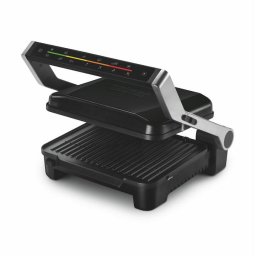 Grill electric ZPR2600, 2000W, 6 niveluri, control electronic, programe automate, carcasa inox, dezghetare, tava pentru grasimi, negru