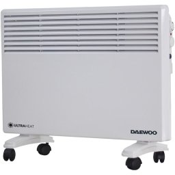 Convector electric DPH1500W, 1500 W, 2 trepte de putere, Protectie la supraincalzire, Termostat reglabil, Indicator luminos , Alb