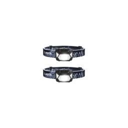 Set de 2 lanterne frontale LEPRO 320015-2 alimentate cu baterii, de 200 de lumeni