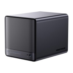 Mini PC Minis Forum NAS N5 Pro, AMD Ryzen AI 9 HX 370, 32GB RAM, 128GB SSD, Radeon 890M, Fara sistem de operare