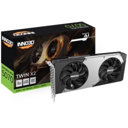 Placa video INNO3D nVidia GeForce RTX 5070 TWIN X2 12 GB N50702-12D7-195064N, GDDR7, 192 bit