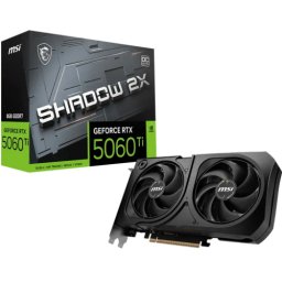 Placa video MSI nVidia GeForce RTX 5060 Ti SHADOW 2X OC PLUS 8GB GEFORCE RTX 5060 TI 8G SHADOW 2X OC PLUS, GDDR7, 128 bit