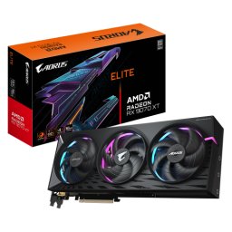 Placa video Gigabyte AMD Radeon RX 9070 XT AORUS ELITE 16 GB GV-R9070XTAORUS E-16GD, GDDR6, 256 bit