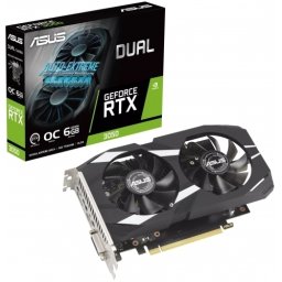 Placa video ASUS nVidia GeForce RTX 3050 DUAL OC 6GB 90YV0K60-M0NA00, GDDR6, 96bit