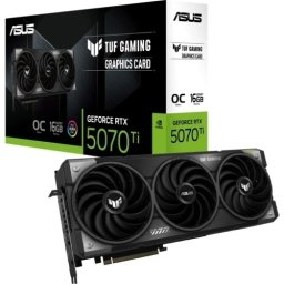 Placa video ASUS nVidia GeForce RTX 5070 Ti TUF GAMING OC 16 GB 90YV0MD0-M0NA00, GDDR7, 256 bit