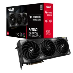 Placa video ASUS AMD Radeon RX 9070 XT TUF GAMING OC 16 GB 90YV0L70-M0NA00, GDDR6, 256 bit