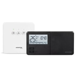 Termostat ambient Auraton Tucana SET, fara fir, programabil, negru. 5 ani garantie