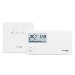 Termostat ambient Auraton Tucana SET, fara fir, programabil, alb. 5 ani garantie